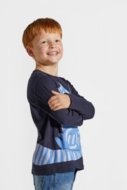 COCCODRILLO t-shirt LICENCE BOY KOCIA SZAJKA, tumesinised, ZC4143101LBK-015-134, 134 cm