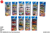 HOT WHEELS 5-auto komplekt