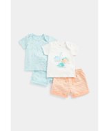 MOTHERCARE lühikeste varrukatega t-särk + lühikesed püksid, 2 tk., EC566
