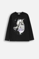 COCCODRILLO t-shirt EVERYDAY GIRL A, black, ZC5143102VGA-021-128, 128 cm