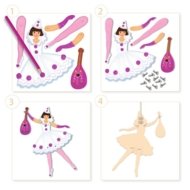 DJECO Liigutatavad paberinukud Baleriinid, DJ09649