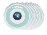 KIDYWOLF Galaxy projektor, mündiroheline, KIDYSTAR-GR