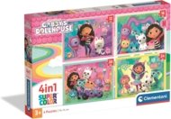 CLEMENTONI GABBY'S DOLLHOUSE pusle, 4in1, 21752