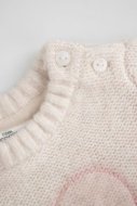 COCCODRILLO kampsun HAPPY PUPPY GIRL NEWBORN, kreemjas, ZC5172101HGN-002-086, 86 cm