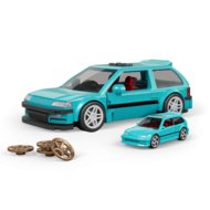 MATTEL BRICK SHOP HOT WHEELS 1:32 Honda Custom ’90 Civic EF ehituskomplekt, JHF62