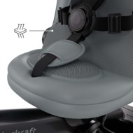 KINDERCRAFT kolmerattaline AVEO 2 Plus, hall, KRAVEO02GRY0000