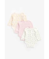MOTHERCARE pikkade varrukatega bodi, 3 tk., ZA087