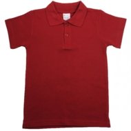MAMAJUM lühikeste varrukatega polo särk, 10-000005, kirsi värv, 128/134 cm