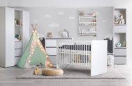LITTLE SKY by KLUPŚ komood DALIA, White/Grey