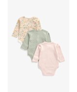 MOTHERCARE pikkade varrukatega bodi, 3 tk., ZA394