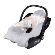 LIONELO ruuduline, Grey balloon, LO-TRAVEL SWADDLE BLANKET