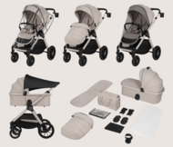 LIONELO universaalne käru LAYLA 2in1, Beige taupe, LO-LAYLA 2IN1