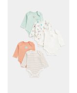 MOTHERCARE pikkade varrukatega bodi, 5tk., FC043 