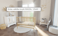 Bobas lapse võrevoodi 120x60 MAGDA, pruun