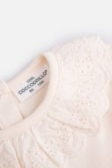COCCODRILLO t-shirt FLOWERS GIRL NEWBORN, ecru, ZC4143101FGN-003-086, 86 cm