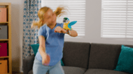 HAPPY YAPPERS interaktiivne plüüsist lind Sinine Aara, 9593