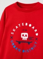 OVS BOY3-10Y T-SHIRT L/S 2M 9-10 RED 001820604