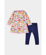 MOTHERCARE pikkade varrukatega kleit ja sukapüksid, CA334