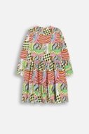COCCODRILLO dress CARTOONS GIRL KIDS, multicoloured, ZC4129103CGK-022-122, 122 cm