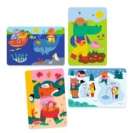 DJECO vee abil värvimise komplekt Magic Colouring – 4 Seasons, DJ09076