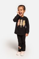 COCCODRILLO pikkade varrukatega t-särk CITY EXPLORER NEWBORN, mustad, WC4143102CEN-021-0