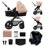 KINDERKRAFT universaalne jalutuskäru MOOV 2 AIR 3in1, sand beige, KSMOOV02BEG0000