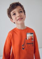 MAYORAL pikkade varrukatega t-särk, orange, 4.078-88, 10 cm