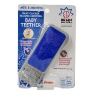 BRAIN BUILDERS Baby Clicker Remote Control Baby Teether, 10173