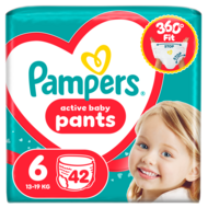 PAMPERS püksmähkmed Pants, 6 suurus, 13-19kg, 42 tk., 80894800