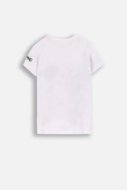COCCODRILLO t-shirt LICENCE GIRL, valged, ZC4143206LGD-001-122, 122 cm
