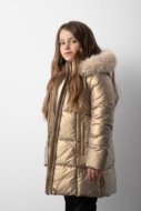 COCCODRILLO jakk OUTERWEAR GIRL KIDS, kuldne, ZC5152108OGK-023-110, 110 cm