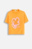 COCCODRILLO lühikeste varrukatega särk MAXITROPIC GIRL KIDS, oranž, WC5143204MGK-006-122, 122 cm