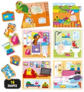 LISCIANI MONTESSORI BABY pusle Baby House 24tk., 100613