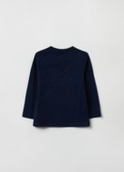 OVS BOY9-36M T-SHIRT L/S 2H 9-12 BLUE 001898051