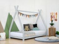 BENLEMI tipii-kujuline lastevoodi NAKANA, 90x200 cm., Light grey, DO-0002/90X200-SVS