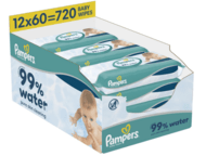PAMPERS niisked salvrätikud Wipes Aqua, 12x60 vnt., 80871787