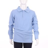 MAMAJUM long sleeved polo 10-000006, sinene, 122/128 cm