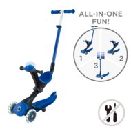 GLOBBER tõukeratas Go Up Deluxe Flash Lights, tumesinine, 748-600