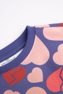 COCCODRILLO sweatshirt HEARTS GIRL KIDS, multicoloured, ZC4132101HGK-022-122, 122 cm