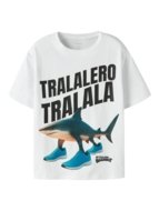 NAME IT BRAINROT lühikeste varrukatega t-särk, 13260401-F4F5F0,