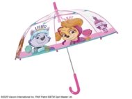 PERLETTI PAW PATROL läbipaistev vihmavari 45/8, roosa, 75157