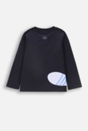 COCCODRILLO t-shirt LICENCE BOY KOCIA SZAJKA, tumesinised, ZC4143101LBK-015-134, 134 cm