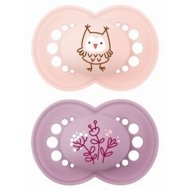 MAM Original 6-16k silikoonlutid 2 tk pakis, Silk PINK, 411558