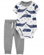 CARTER'S lühikeste varrukatega bodi + jooksupüksid, 1N052110