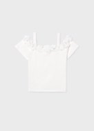 MAYORAL lühikeste varrukatega t-särk, natural, 6.003-95, 140 cm