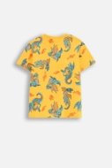 COCCODRILLO lühikeste varrukatega särk DRAGONS BOY KIDS, kollane, WC5143203DBK-004-122, 122 cm