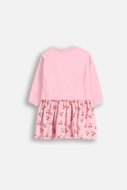 COCCODRILLO pikkade varrukatega kleit MAXITROPIC GIRL NEWBORN, roosa, WC5129102MGN-007-086, 86 cm
