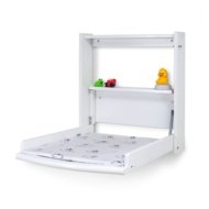 BABYTROLD seinale kinnitatav mähkimislaud madratsiga, White, 18-24