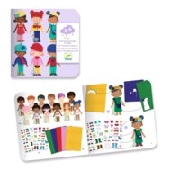 DJECO vildist kollaaži loovuskomplekt Characters to Dress Up, DJ00086