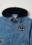 OVS BOY3-10Y SHIRTS L/S 2M 9-10 BLUE 001817593